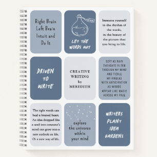 Persönliche Motivationszitate für Schriftsteller Notizblock