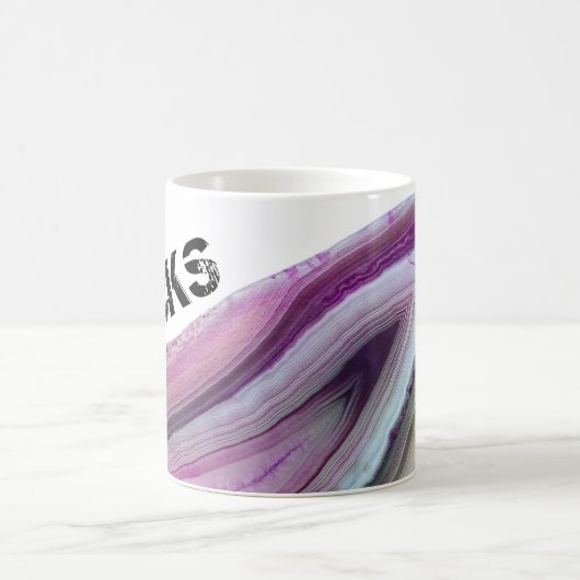 *~* Persönliche NAME ROCKS Lapidary Agate Stone Kaffeetasse (Mittel)