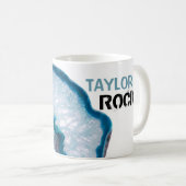 *~* Persönliche NAME ROCKS Lapidary Stone Agate Kaffeetasse (VorderseiteRechts)