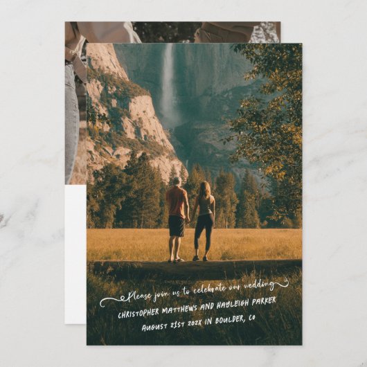 Persönliche Note Picture-Perfect Save the Date Car (Vorne/Hinten)