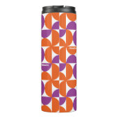 Persönliche Orange und Lila Mittelalter Moderne Thermosbecher (Rückseite)
