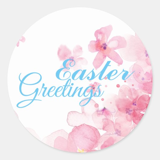 Persönliche Ostergrußbilder Runder Aufkleber (Vorderseite)