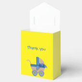 Persönliche Pfirsichblaue Babywanne Babydusche Geschenkschachtel (Geöffnet)