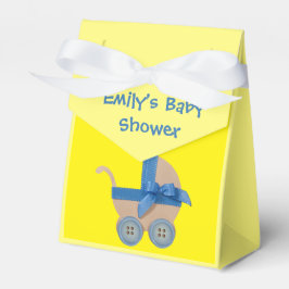 Persönliche Pfirsichblaue Babywanne Babydusche Geschenkschachtel