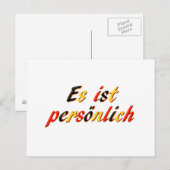 Persönliche Postkarte (Vorne/Hinten)