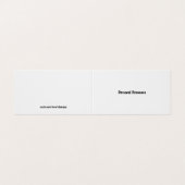 Persönliche Pronoun-Präferenzkarte Visitenkarten (Außenseite Aufgefaltet)