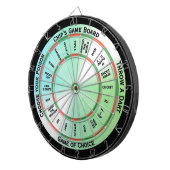 Persönliche Regelung für den grünen Text Dartscheibe (Vorderseite rechts)