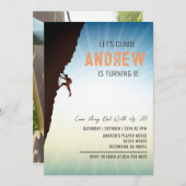 Persönliche Rock Climbing Geburtstagsparty Einladung (Vorne/Hinten)