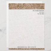 Persönliche Rocktextur mit Rücksendeadresse Briefkopf (Vorne/Hinten)