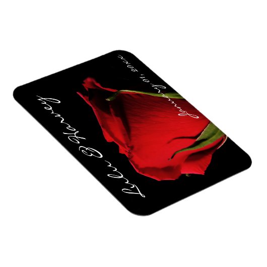 Persönliche Rote Rose Magnet (Rechte Seite)