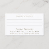 Persönliche Rufkarte Visitenkarte (Rückseite)