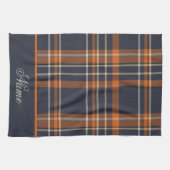 Persönliche Rustikale Weihnachten/Winter kariert Geschirrtuch (Horizontal)