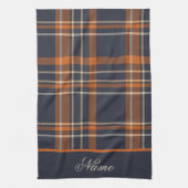 Persönliche Rustikale Weihnachten/Winter kariert Geschirrtuch (Vertikal)