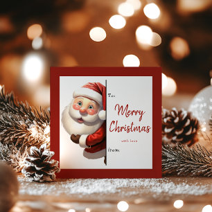 Persönliche Santa-Weihnachtsklasse für Kinder Feiertagskarte