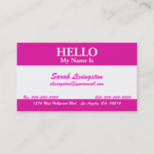 Persönliche Schablone der Visitenkarte-6 Visitenkarte