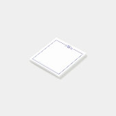 Persönliche Schreibwaren mit monogrammierten Rand Post-it Klebezettel (angewinkelt)
