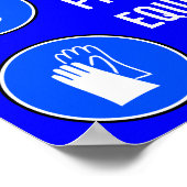 PERSÖNLICHE SCHUTZAUSRÜSTUNG POSTER (Ecke)