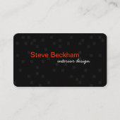 Persönliche schwarze Visitenkarte (Vorderseite)