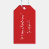 Persönliche schwedische Weihnachtsfeier Dala Horse Geschenkanhänger (Rückseite)