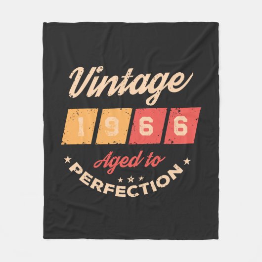 Persönliche sechzig Vintage 60. Geburtstagsfeier Fleecedecke (Vorderseite)