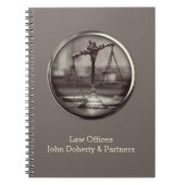 Persönliche Sepia-Skala | Rechtsanwalt Notizblock (Vorderseite)