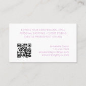 Persönliche Shopper Mode Visitenkarte (Rückseite)