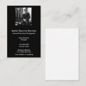Persönliche Sicherheit und Körperschutz Visitenkarte (Vorne/Hinten)