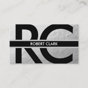 Persönliche silberne Folien-Visitenkarte Visitenkarte