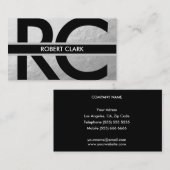 Persönliche silberne Folien-Visitenkarte Visitenkarte (Vorne/Hinten)