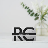 Persönliche silberne Folien-Visitenkarte Visitenkarte (Stehend Vorderseite)