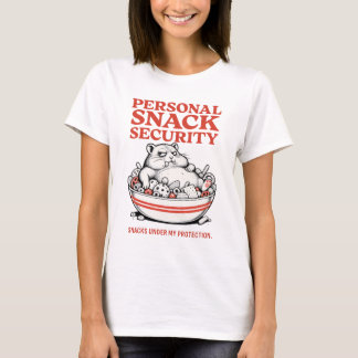 Persönliche Snack-Sicherheit – Lustig T-Shirt