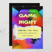 Persönliche Spielabendeinladung Einladung (Vorne/Hinten)