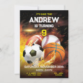 Persönliche Sportveranstaltungen - Gedruckte Einla Einladung (Vorderseite)