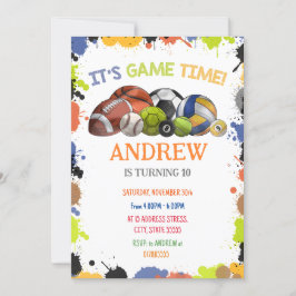 Persönliche Sportveranstaltungen - Gedruckte Einla Einladung