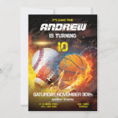 Persönliche Sportveranstaltungen - Gedruckte Einla Einladung (Vorderseite)