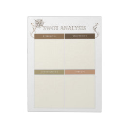 "Persönliche SWOT-Analyse für Wachstum Notizblock