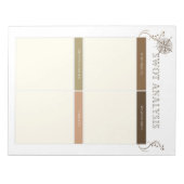 "Persönliche SWOT-Analyse für Wachstum Notizblock (Vorderseite)