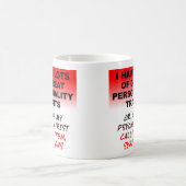 Persönliche Symptome Funny Mug Kaffeetasse (Mittel)