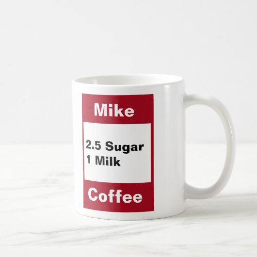 Persönliche Tasse - Rot (Rechts)