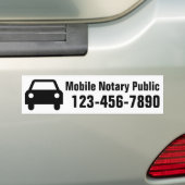 Persönliche Telefonnummer für Notare Autoaufkleber (Auf Auto)