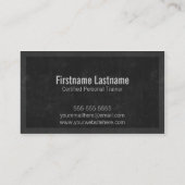 Persönliche Trainer-Fitness-Geschäfts-Karten Visitenkarte (Rückseite)