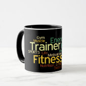 Persönliche Trainer oder Fitness Mittel-TASSE Tasse (Vorderseite Links)