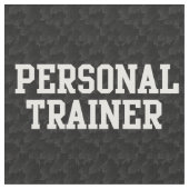 Persönliche Trainer-Schwarz-Uni Stoff (Nahaufnahme)