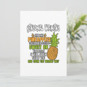 Persönliche Trainer sind wie Ananas. Ankündigung (Stehend Vorderseite)