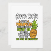 Persönliche Trainer sind wie Ananas. Feiertagskarte (Vorne/Hinten)