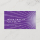 Persönliche Trainer-Visitenkarte-Schablone Visitenkarte (Rückseite)