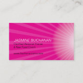 Persönliche Trainer-Visitenkarte-Schablone Visitenkarte (Rückseite)