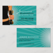 Persönliche Trainer-Visitenkarte-Schablone Visitenkarte (Vorne/Hinten)