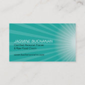 Persönliche Trainer-Visitenkarte-Schablone Visitenkarte (Rückseite)