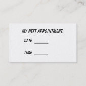 Persönliche Trainer-Visitenkarte Terminkarte (Rückseite)